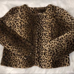 Warm & Soft Fur Leopard Print Coat